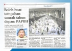 UMRAH DAH BOLEH BUAT TEMPAHAN TAHUN DEPAN 2021 BERITA TERKINI