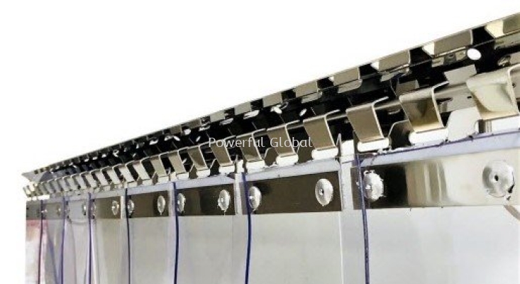 PVC-strip-curtain-Stainless Steel Hook Track