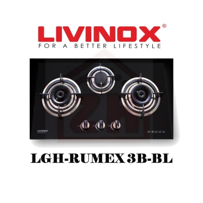 LIVINOX 3 Burner Gas Cooker Hob LGH-RUMEX 3B