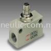 RFL U UNIDIRECTIONAL IN-LINE MICRO-FLOW-REG. SERIES RFL FITTINGS & ACCESSORIES METAL WORK PNEUMATIC