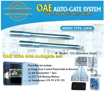 OAE 333 Swing Arm Autogate with Panel Set