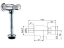 Self Closing Urinal Flush Valve Flush Valve / Piston