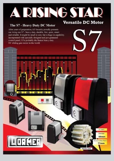 DORMER S7 - Heavy Duty Sliding DC Motor