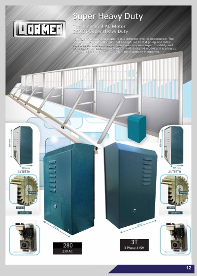 DORMER 280-3T AC Motor Pintu Pagar Automatik Kuasa Tinggi