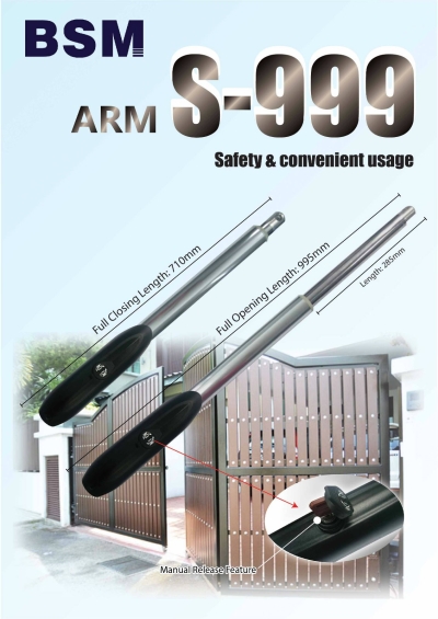 BSM  S-999 Sistem Pintu Pagar Automatik Arm