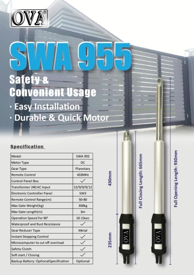 OVA SWA 955 Autogate System