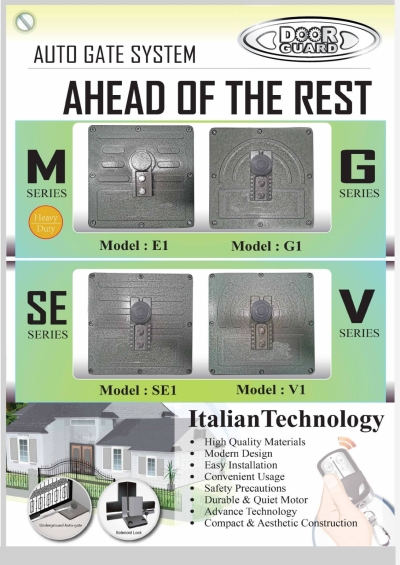 DOORGUARD M/G/SE/V SERIES Underground Auto Gate System