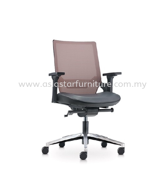 OTISY 2 MEDIUM BACK LEATHER MESH OFFICE CHAIR - taman maluri | ampang jaya | taman oug