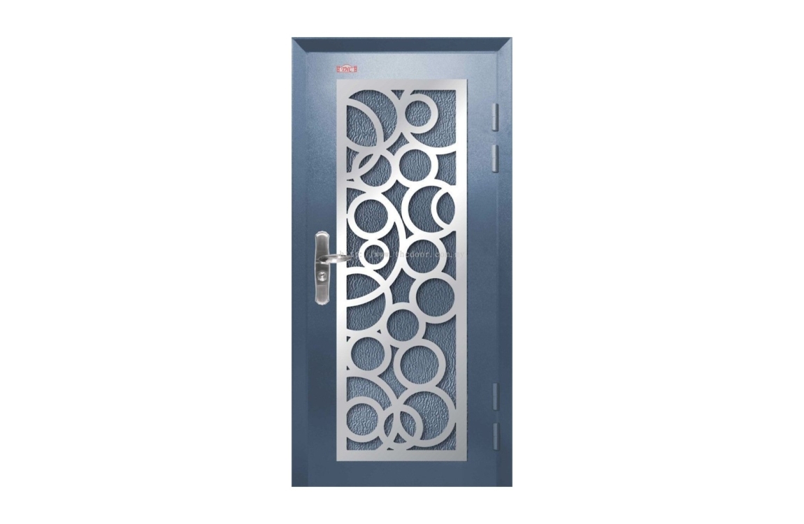 Security Door : P1-W990 Blue Security Door Security Door Choose Sample / Pattern Chart