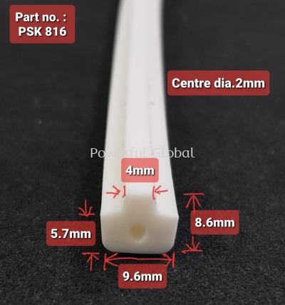 White Silicone T Profile PSK816 Food Grade