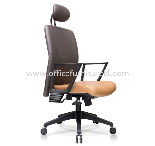 AMPLO EXECUTIVE HIGH BACK LEATHER OFFICE CHAIR ACL 477(A) - Top 10 Comfortable Executive Office Chair | Executive Office Chair Bukit Jalil | Executive Office Chair Kawasan Temasya | Executive Office Chair Subang Jaya Industrial Estate 