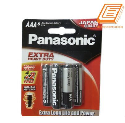 Panasonic AAA6 Extra Heavy Duty Battery 