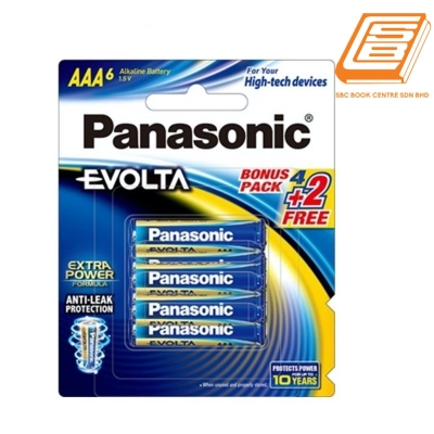 Panasonic Evolta AAA6 Alkaline Battery 