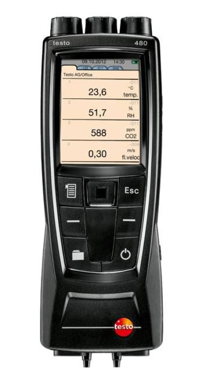 TESTO 480 Digital temperature, humidity and air flow meter