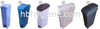 SB002(A), SB002(B), SB003(C),RSSB22L,SSB23 SANITARY BIN Tong Sampah
