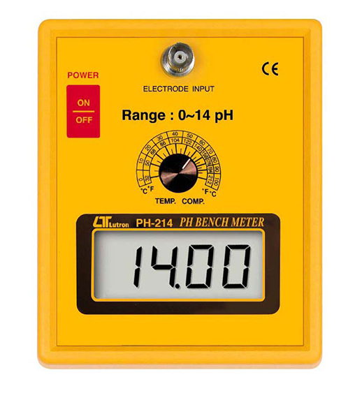 lutron ph-214 ph bench meter, with temp.compensation adjustment