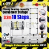 SUMO-KING EP10 1PCS 3.2M Single Telescopic Ladder (10 Step) Ladder Home Improvement