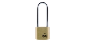 Y110/30/150 Yale Classic Series Outdoor Solid Brass Long Shackle Padlock 30mm