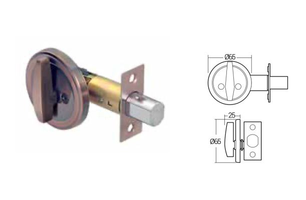 Hafele Brass Singel Thumb Turn DeadBolt  