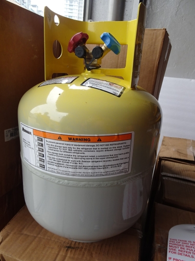 MANCHESTER (ROBINAIR) DOT 4BA400 50LBS (400PSI) REFRIGERANT RECOVERY CYLD