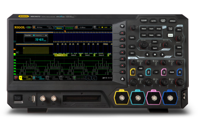 RIGOL MSO5072 Two Channel, 70MHz Digital/Mixed Signal Oscilloscope