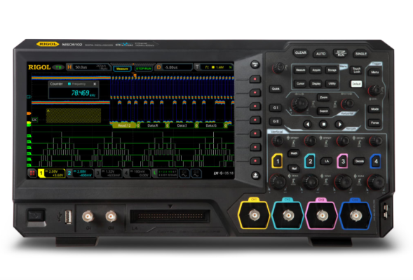 RIGOL MSO5102 Two Channel, 100MHz Digital/Mixed Signal Oscilloscope