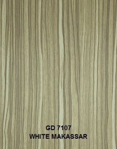 Melamine Board Pattern : GD7107 WHITE MAKASSAR