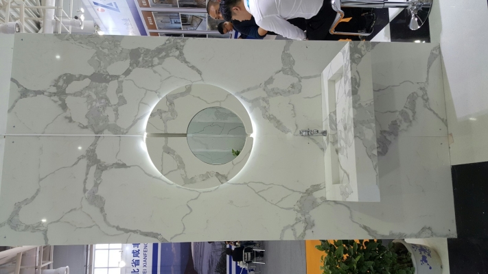 Quartz Stone Kichen Cabinet Table Top Sample