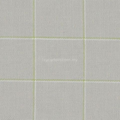 Checked Curtain Linen Field Meadow 07