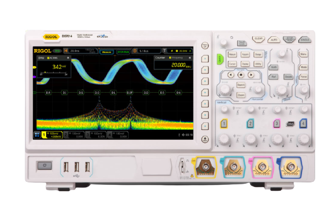 rigol ds7014 - 100mhz digital oscilloscope with 4 channels, 10gs/s sampling