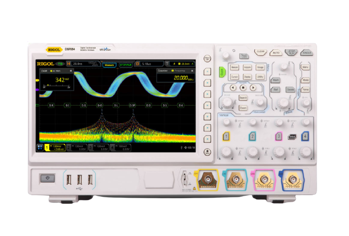 rigol ds7054 - 500mhz digital oscilloscope with 4 channels, 10gs/s sampling