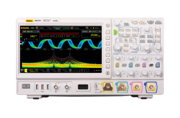 rigol mso7014 - 100mhz mso with 4 analog and 16 digital channel, 10gs/s sampling