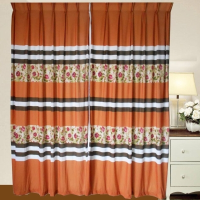 1 SET SPK PRINTED CURTAIN JMN023 GOLD