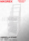 330102, 330102BK - UMBRELLA RACK 3 BASKET BROOM AND UMBRELLA RACKS