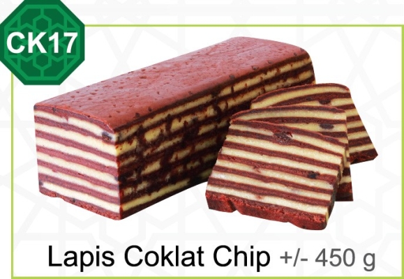 Lapis Coklat Chip +/- 450 g