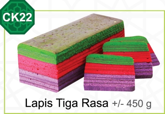 Lapis Tiga Rasa +/- 450 g