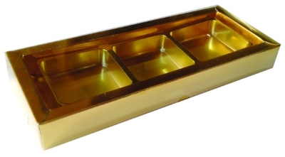 Z14 - 3 Cavities Oreo Gold Tray