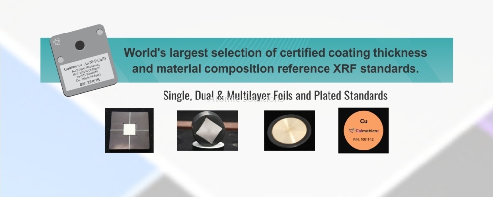 Standard of calibration ( ISO ) XRF thickness, RoHs