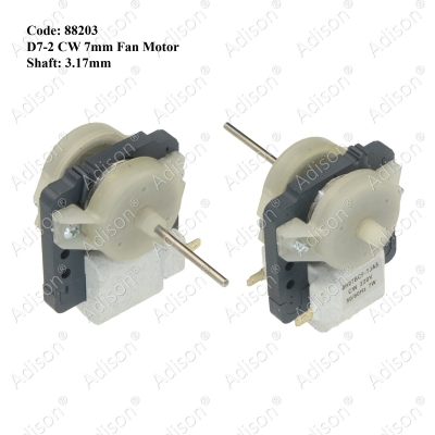 (Out of Stock) Code: 88203 D7-2 CW 7mm Fan Motor