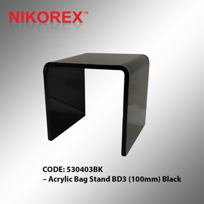 530403BK C Acrylic Bag Stand BD3 (100mm) Black