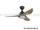 RCF-GAVIA43-3BL-BC Rubine Decorative Ceiling Fan