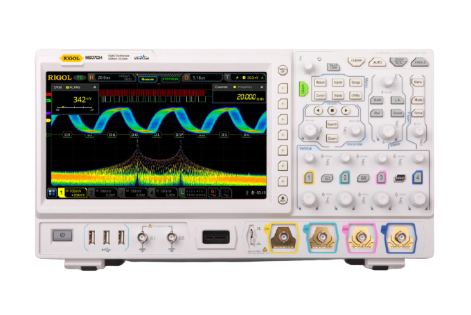 rigol mso7034 - 350mhz mso with 4 analog and 16 digital channel, 10gs/s sampling