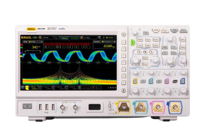 rigol mso7054 - 500mhz mso with 4 analog and 16 digital channel, 10gs/s sampling