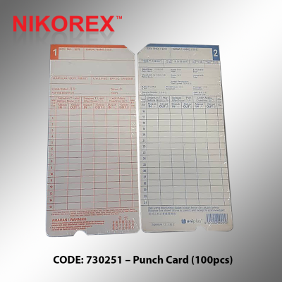 730251 C Punch Card (100pcs)