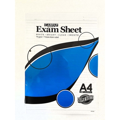 CAMPAP INSPRING IDEAS A4 EXAM SHEET 70GSM 200 SHEETS