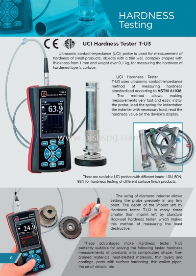 Ultrasonic Hardness Tester T-U3