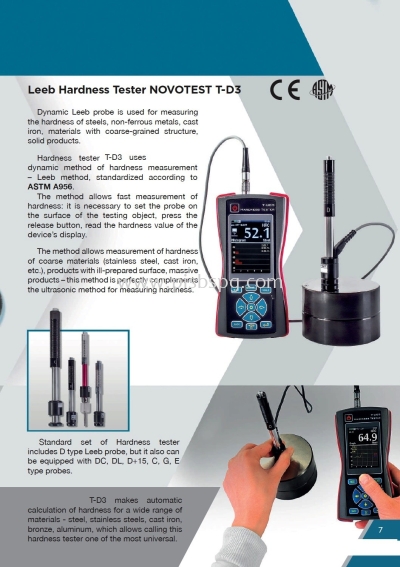 Leeb Hardness Tester T-D3