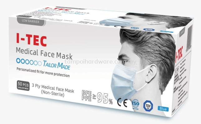 ITEC 3 Ply Medical Face Mask BFE 95