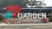 Garden sendayan Aluminum Giant big 3D lettering stand signage at seremban ALUMINIUM BIG 3D BOX UP LETTERING SIGNAGE