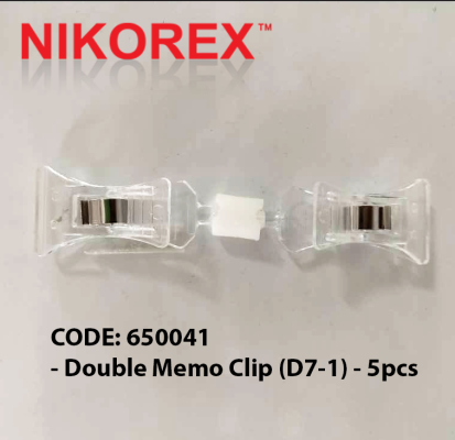 650041 - Double Memo Clip (D7-1) - 5pcs